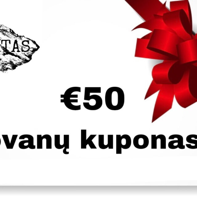 Dovanų kuponas 50€ vertės